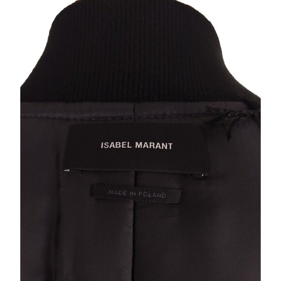 Isabel Marant Kayama Bomber Jacket Size 34 XS Womens Black $1490 - Picture 12 of 16